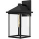 Alora Mood Larchmont 1 Light 12.5 inch Textured Black Exterior Wall Sconce
