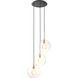 Tango 3 Light 23.62 inch Antique Brass Chandelier Ceiling Light