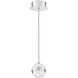 Mystyke LED 5.9 inch Chrome Pendant Ceiling Light