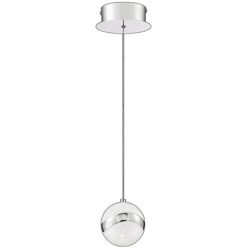 Mystyke LED 5.9 inch Chrome Pendant Ceiling Light