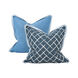 Madcap Cottage 24 inch Cove End Indigo Pillow, with Down Insert