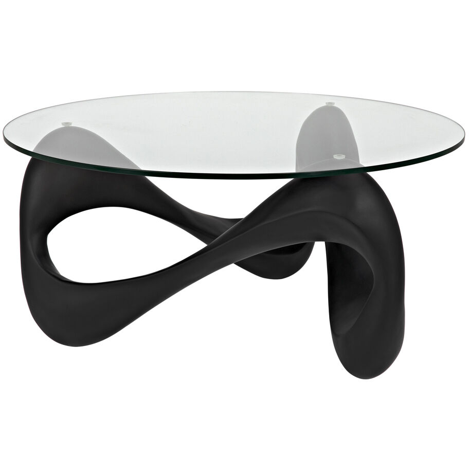 Orion 35.5 X 35.5 inch Black Coffee Table