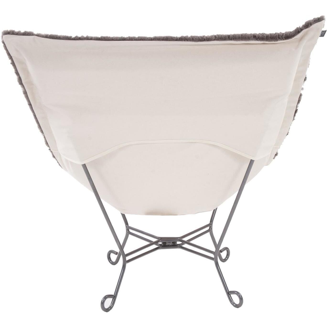 Puff Angora Stone Scroll Chair with Cover