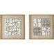 Ocasta White and Beige and Natural Shadow Boxes