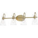 Ava 4 Light 30.7 inch Natural Aged Brass Bath Vanity Wall Light