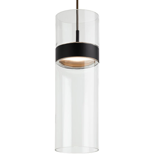 Sean Lavin Manette Grande LED 5 inch Black/Black Pendant Ceiling Light in Clear Glass, Integrated LED