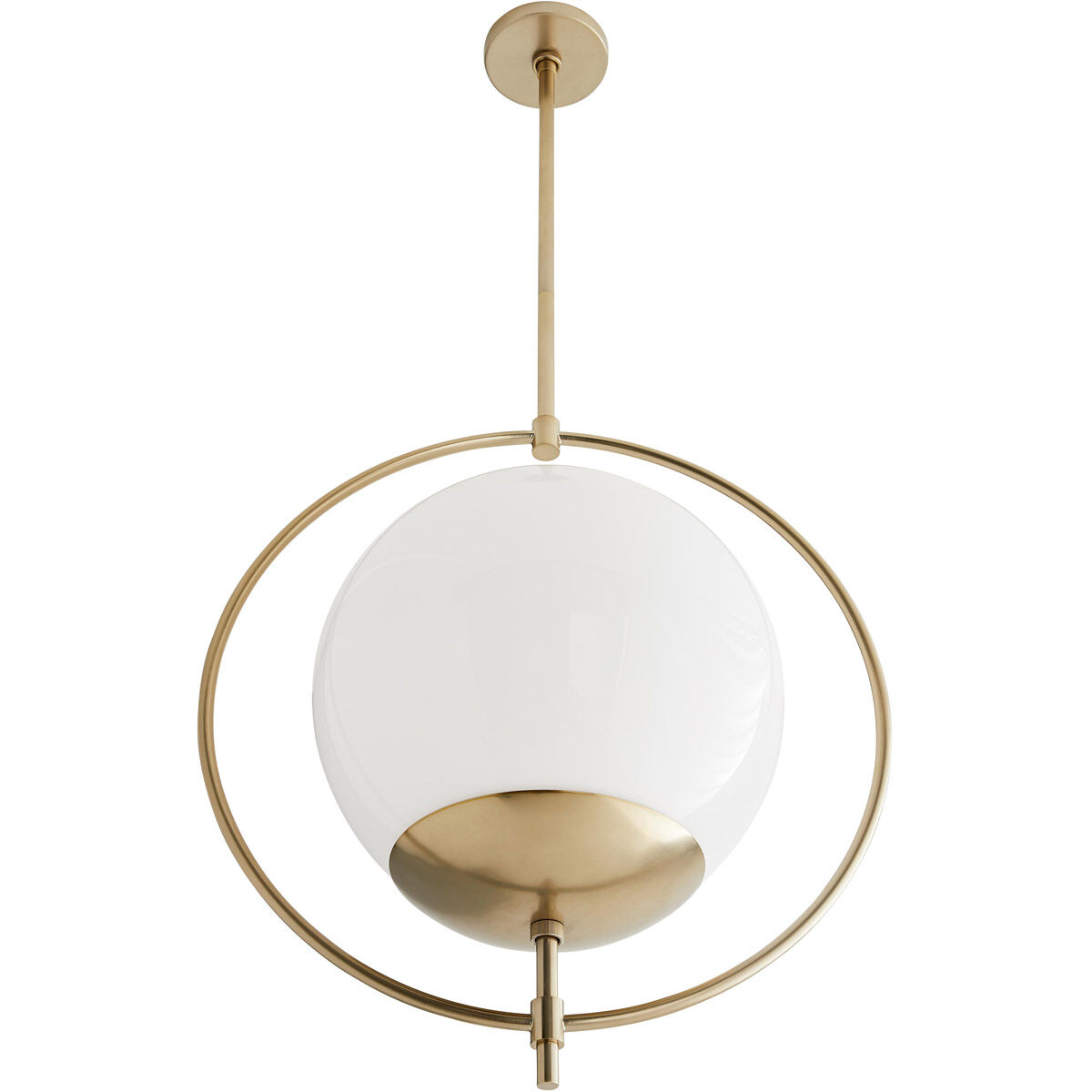 Volta 1 Light 24 inch Pale Brass Pendant Ceiling Light