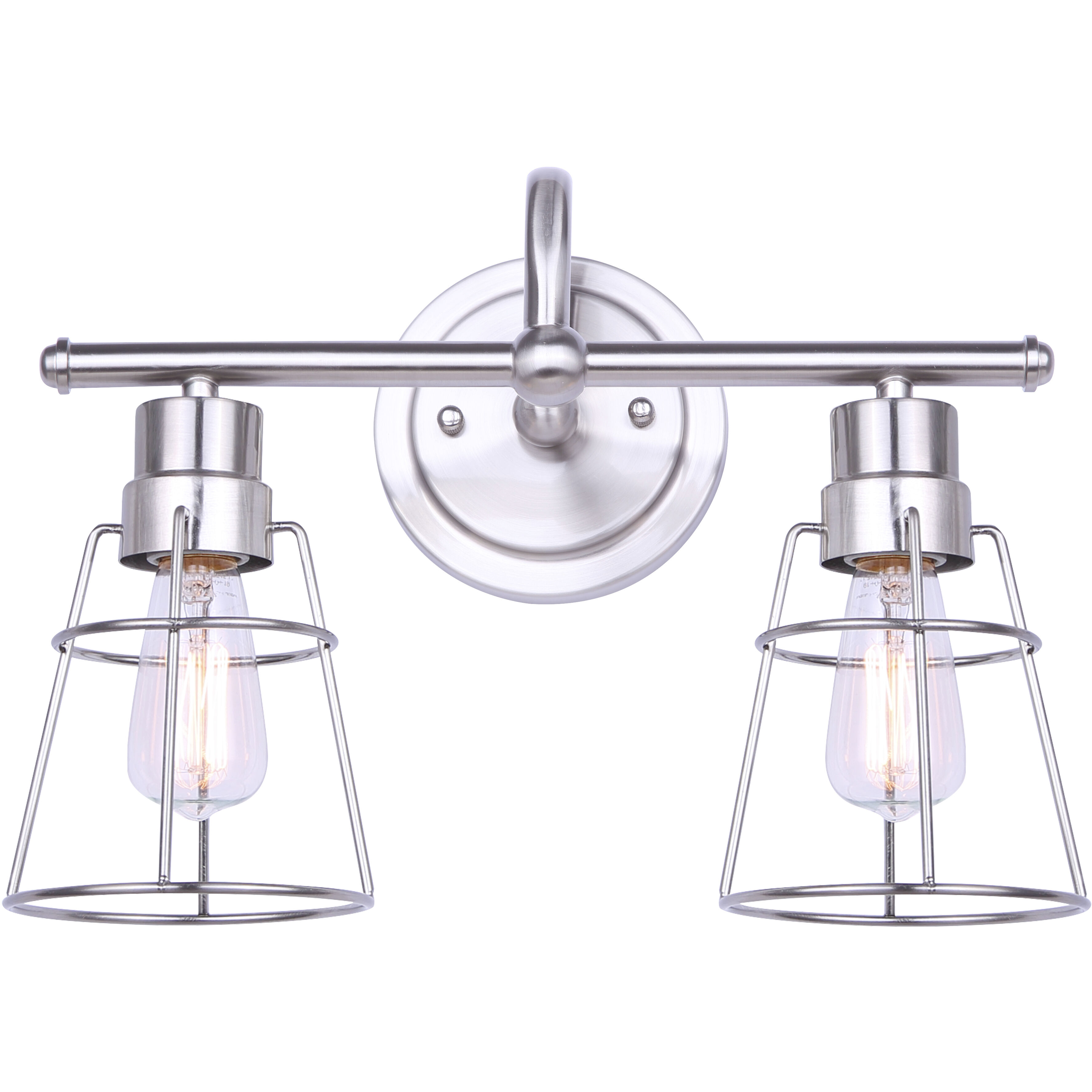 Dree 2 Light 15 inch Brushed Nickel Vanity Light Wall Light