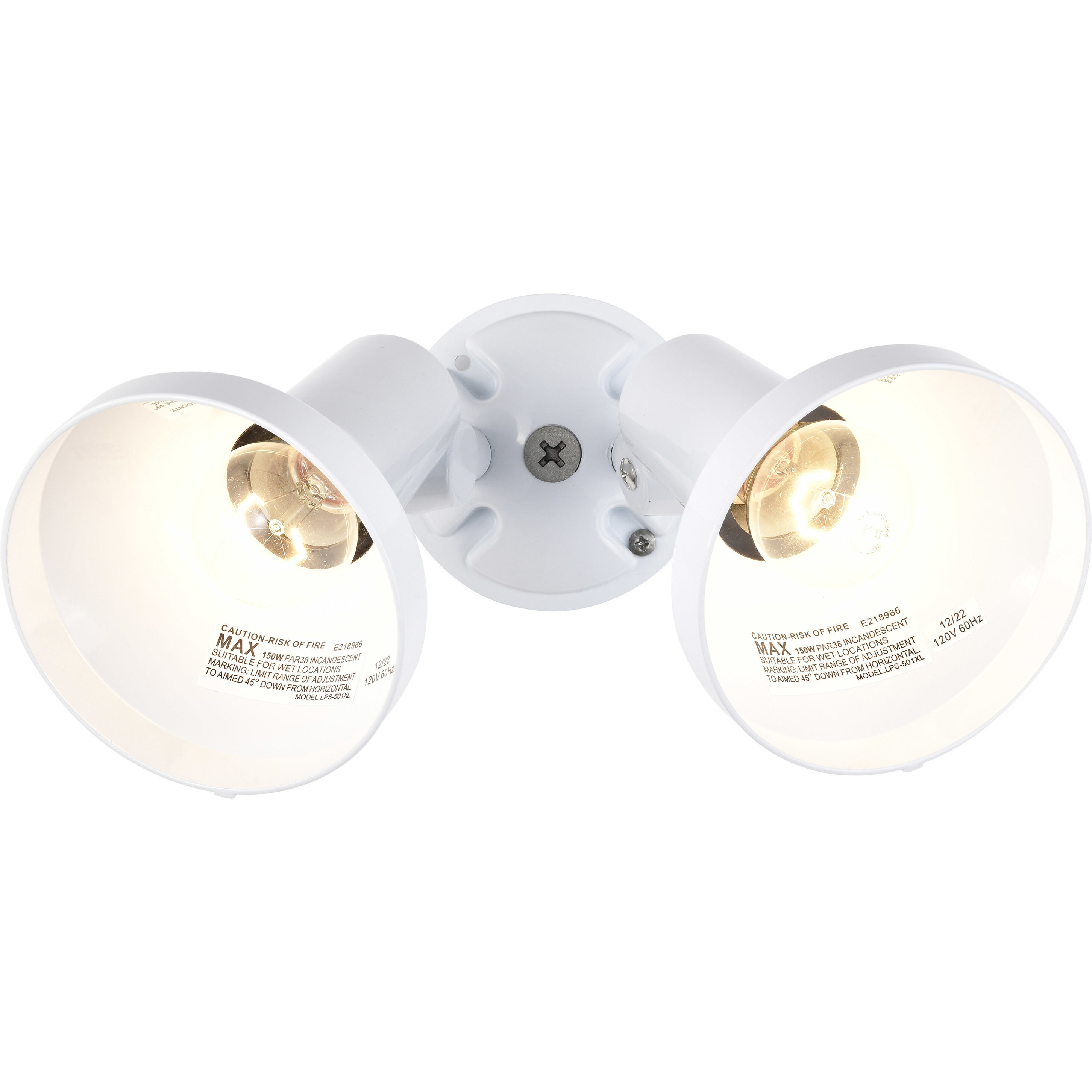 Brentwood 2 Light 5 inch White Outdoor Flood Light