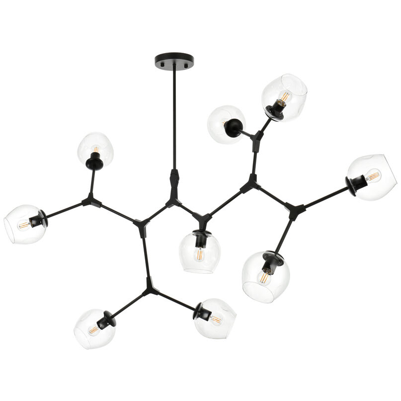 Cavoli 9 Light 35 inch Black Chandelier Ceiling Light