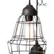 Wire 5 Light 15 inch Black Pendant Ceiling Light