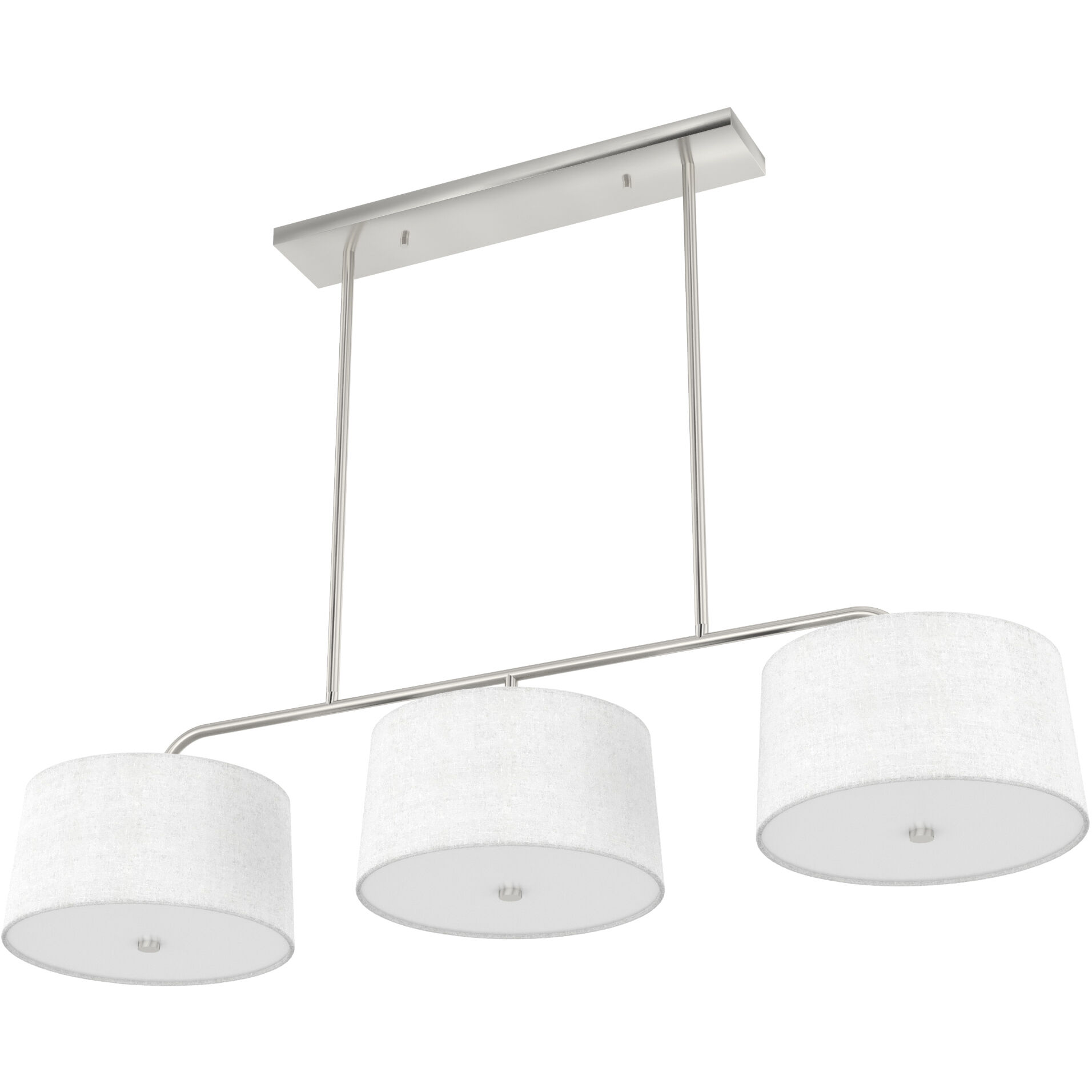 Cottage Hill 6 Light 49 inch Brushed Nickel Linear Chandelier Ceiling Light