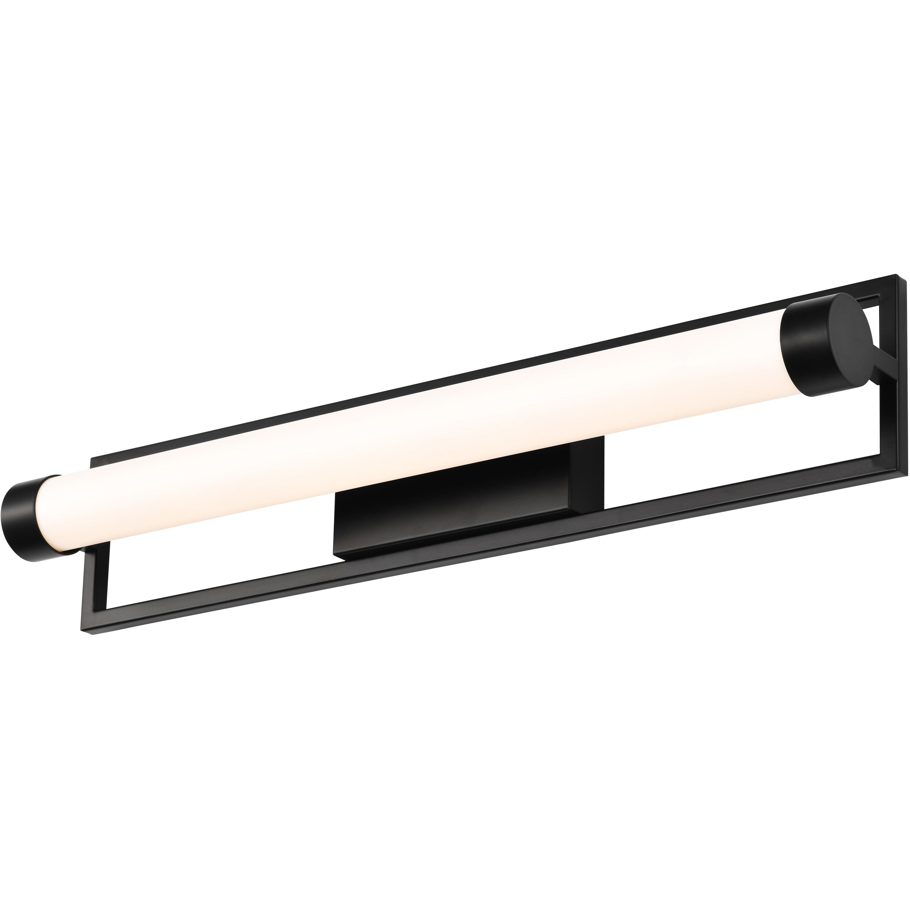 Canal LED 24 inch Matte Black Bath Vanity Light Wall Light