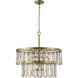 Aurelie 9 Light 28 inch Antique Brass Pendant Ceiling Light