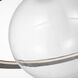 Barbara Barry Cosmos LED 27.5 inch Pewter Ring and Orb Chandelier Ceiling Light