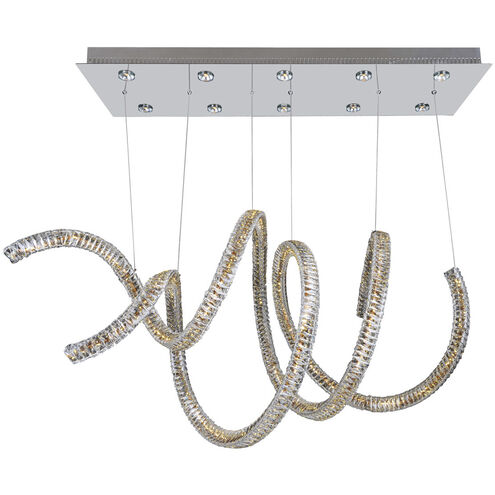 Ravina LED 24 inch Chrome Chandelier Ceiling Light in Swarovski Elements Clear