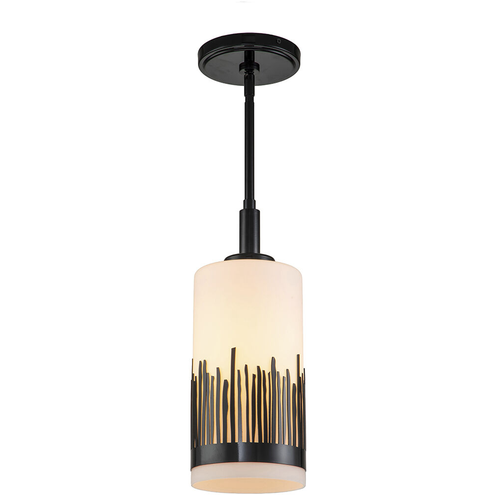 Sawgrass 1 Light 6.25 inch Lacquered Black Pendant Ceiling Light