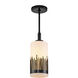 Sawgrass 1 Light 6.25 inch Lacquered Black Pendant Ceiling Light