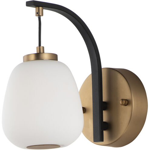 Soji LED 4.75 inch Black and Gold Wall Sconce Wall Light