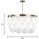 Sean Lavin Mellita 8 Light 30 inch Satin Brass Pendant Ceiling Light