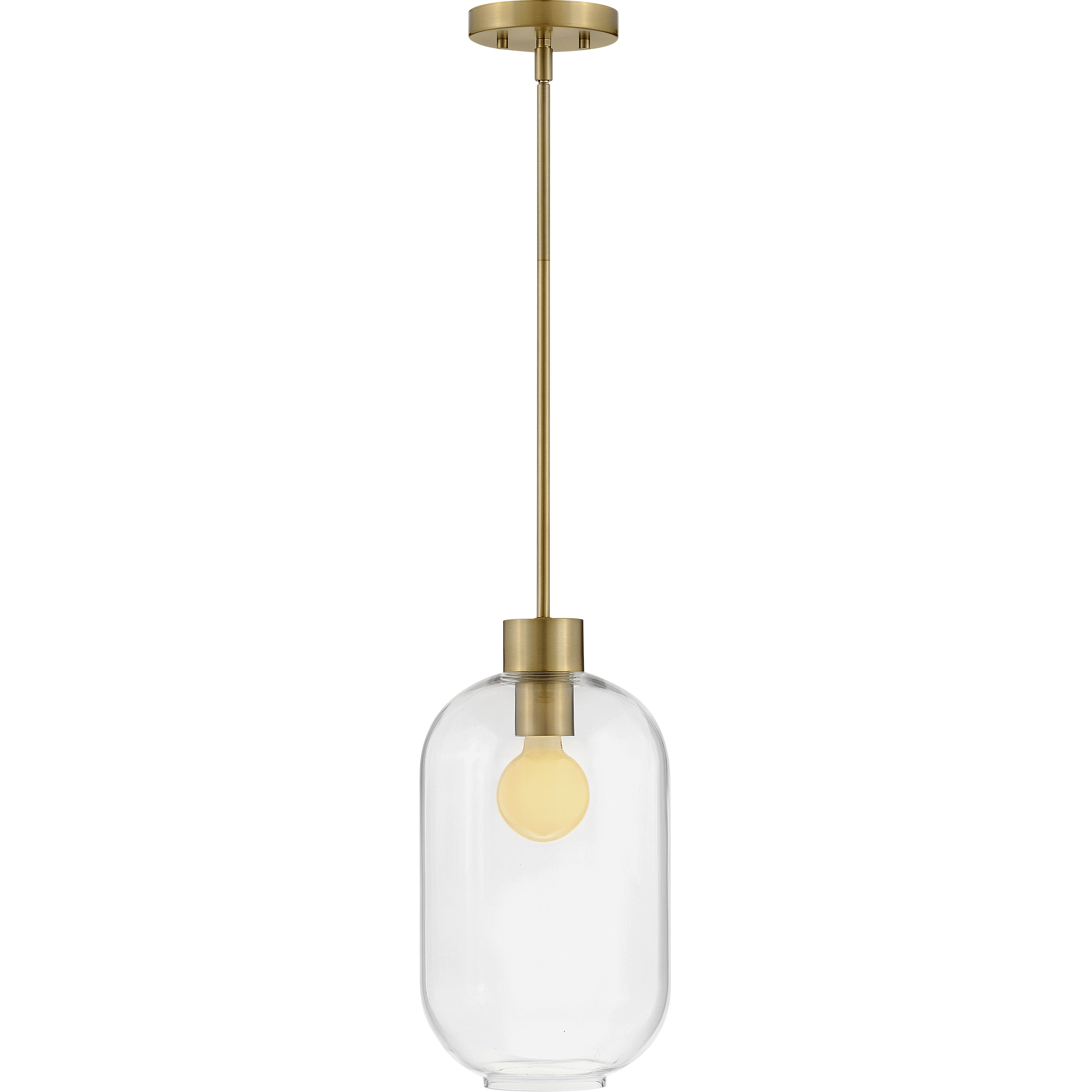 Greer LED 8.5 inch Lacquered Brass Pendant Ceiling Light