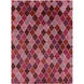 Mugal 132 X 96 inch Mauve, Dark Purple, Burnt Orange Rug