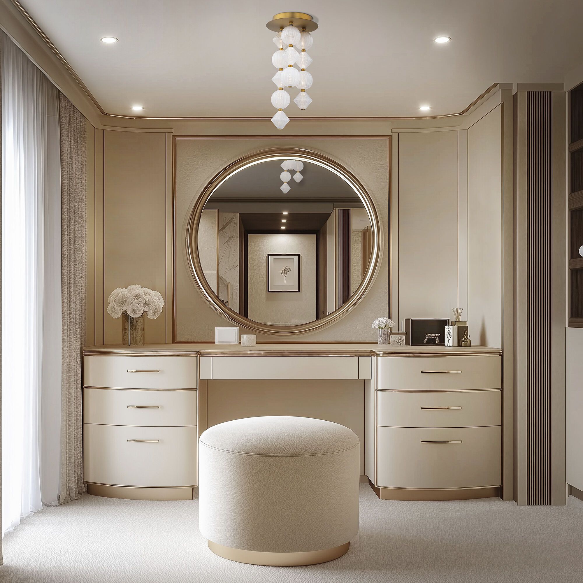 Pearla LED 11 inch Black Indoor Ceiling Lighting