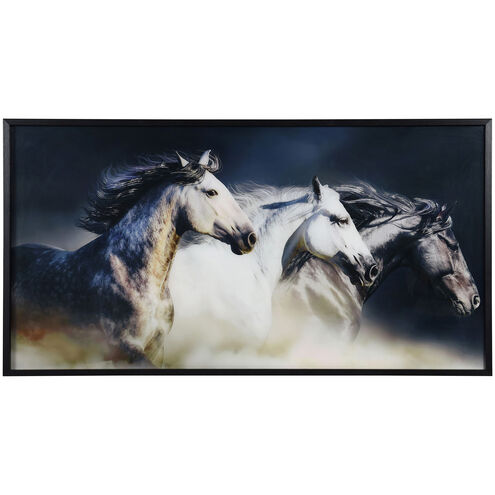 Horses White Wall Art