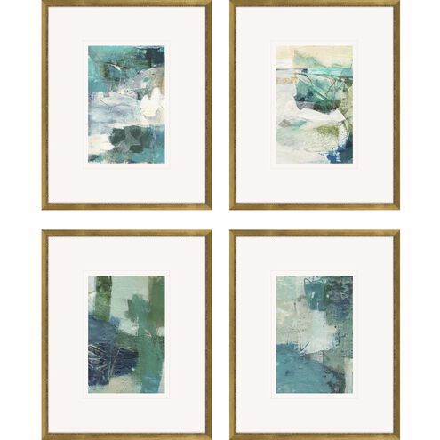 Abstract Collection Turquoise Framed Art