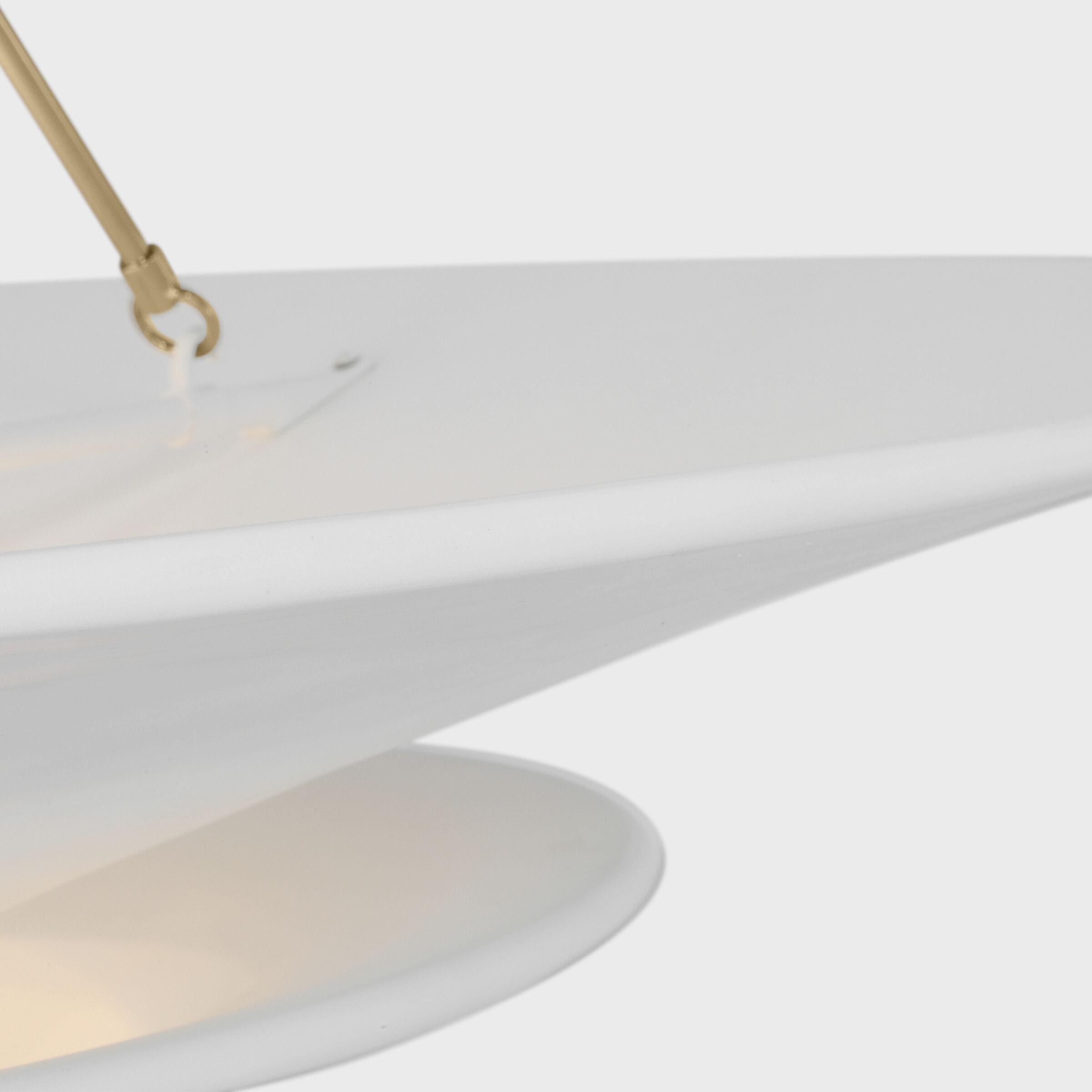 AERIN Mollino LED 40 inch Polished Nickel Chandelier Ceiling Light