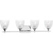 Drew & Jonathan Toffino 4 Light 36 inch Chrome Vanity Light Wall Light