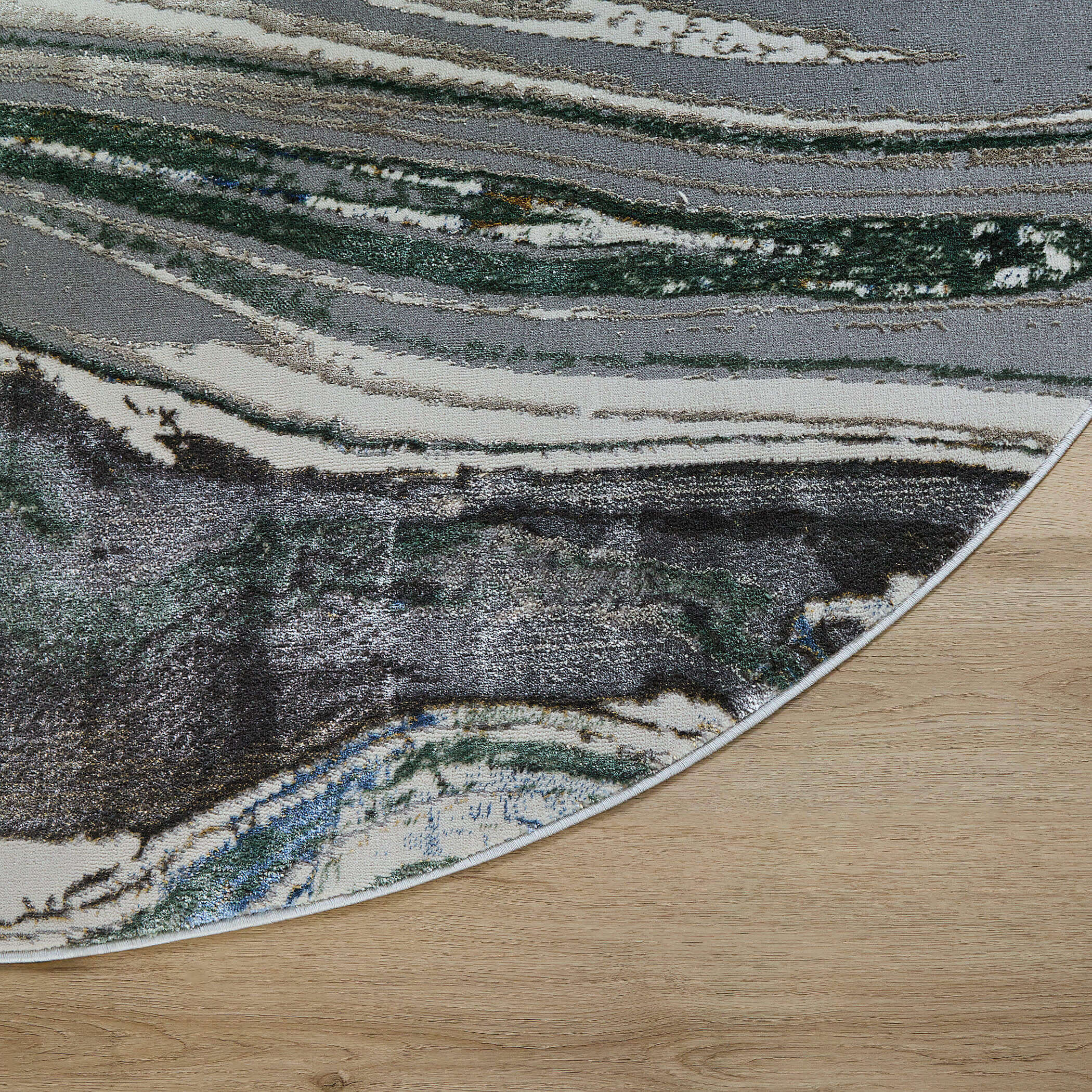 Zaria Earth Tones Rug in 5 Round