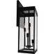 Windsor 4 Light 22.5 inch Black Outdoor Wall Light