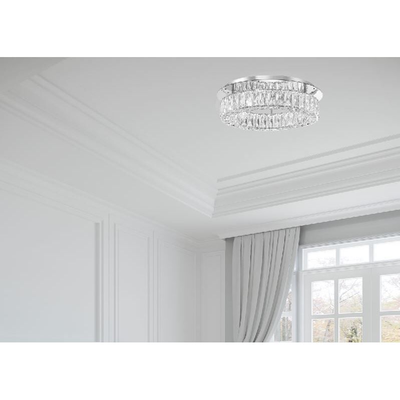 Kinsley 1 Light 18 inch Polished Chrome Flush Ceiling Light