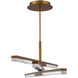 Minx LED 48 inch Aged Brass Mini Pendant Ceiling Light in 3