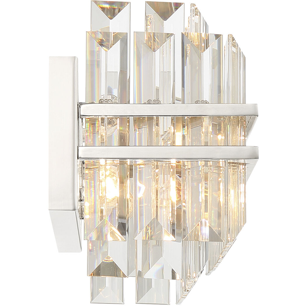 Hayes Bath Vanity Light Wall Light in Polished Nickel