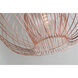 Jasmine 1 Light 12 inch Polished Copper Pendant Ceiling Light