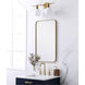 Evermore 30 X 18 inch Brass Mirror 