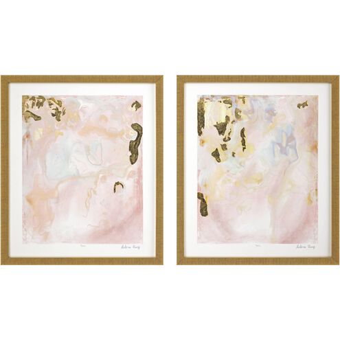 Abstract Collection Pink Framed Art