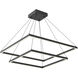 Piazza LED 31.5 inch Black Chandelier Ceiling Light