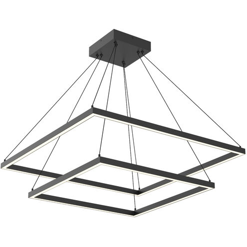 Piazza LED 31.5 inch Black Chandelier Ceiling Light