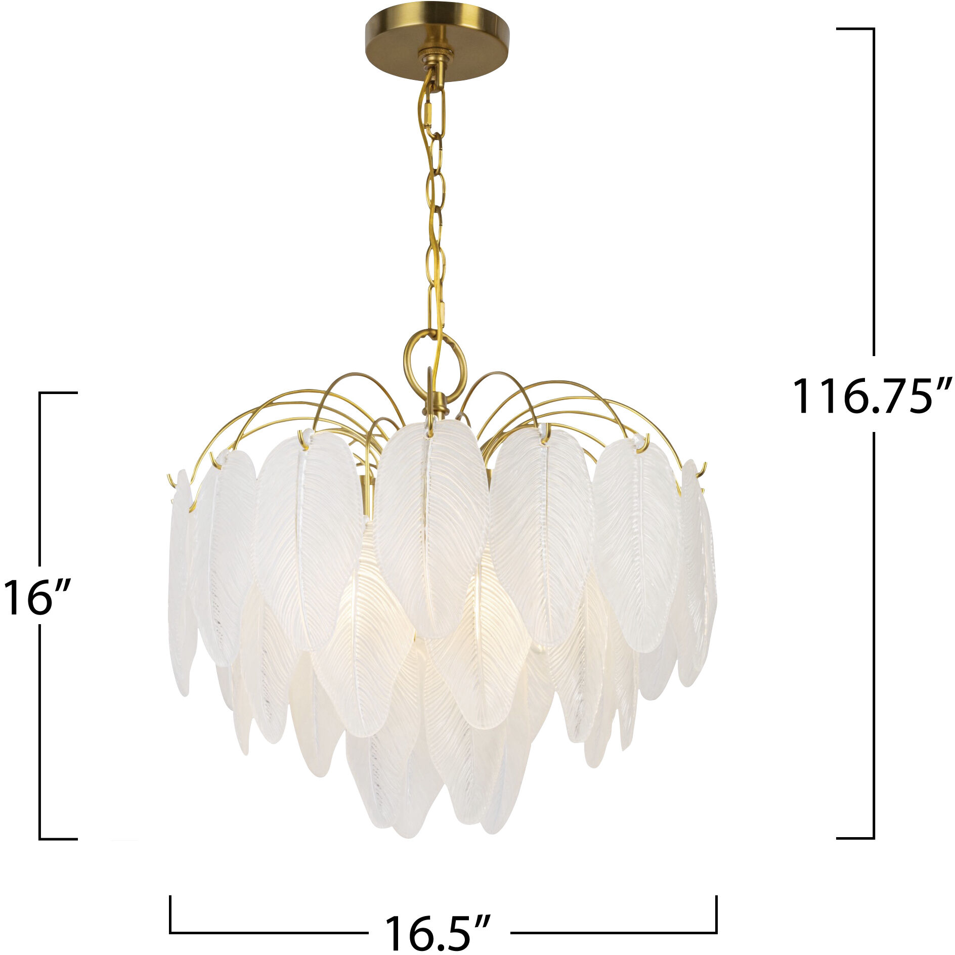 Alessia 4 Light 16.5 inch Brushed Brass and White Chandelier Ceiling Light