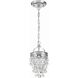 Calypso 1 Light 7.25 inch Polished Chrome Chandelier Ceiling Light
