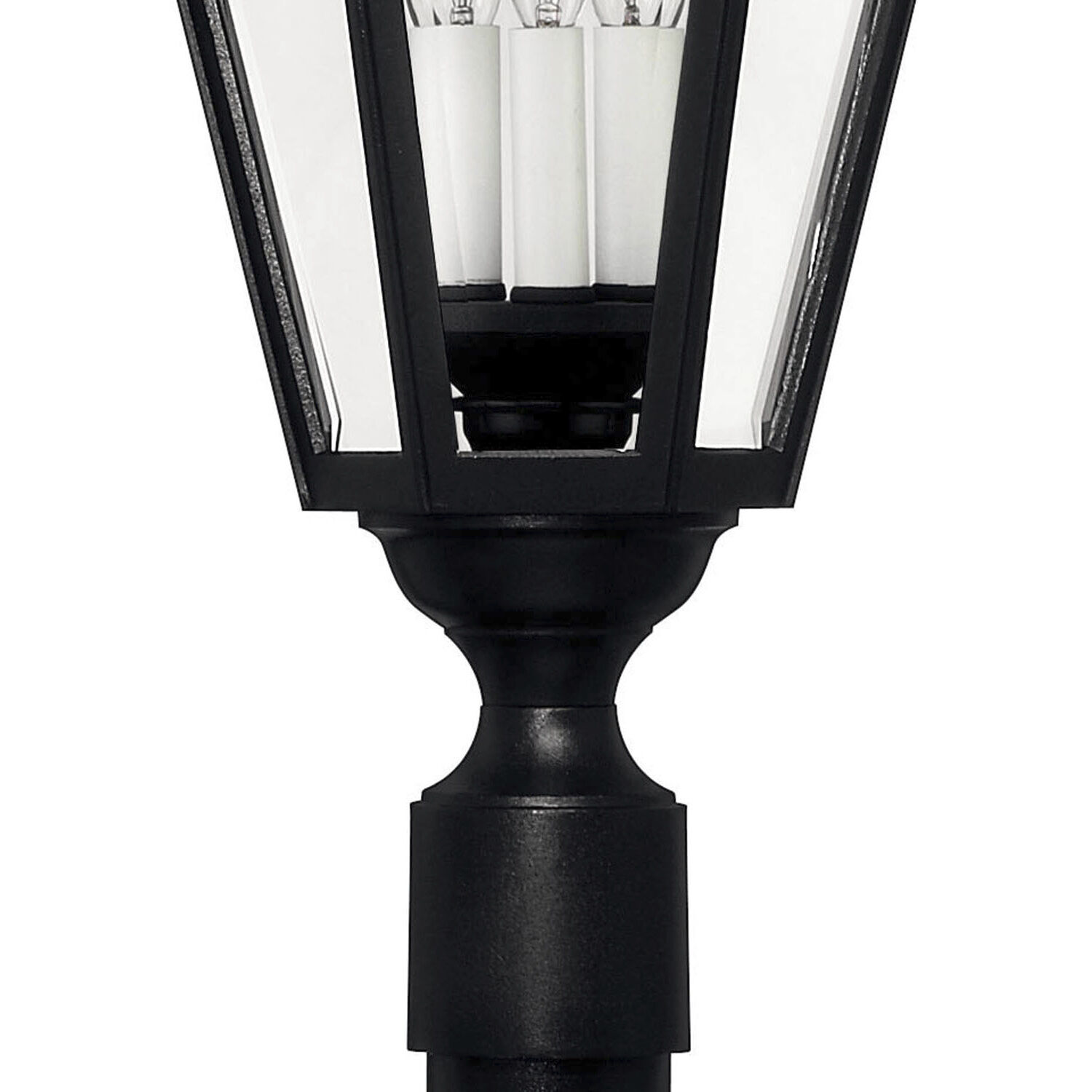 Estate Series Manor House 4 Light 27.5 inch Black Outdoor Post Mount Lantern
