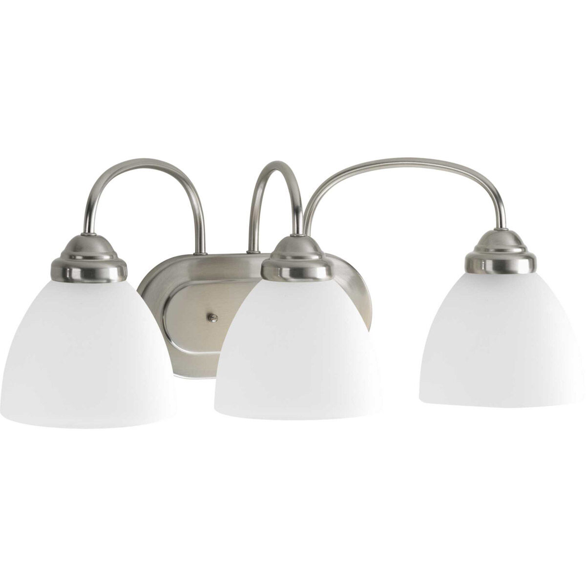 Heart 3 Light 21.63 inch Brushed Nickel Bath Vanity Wall Light