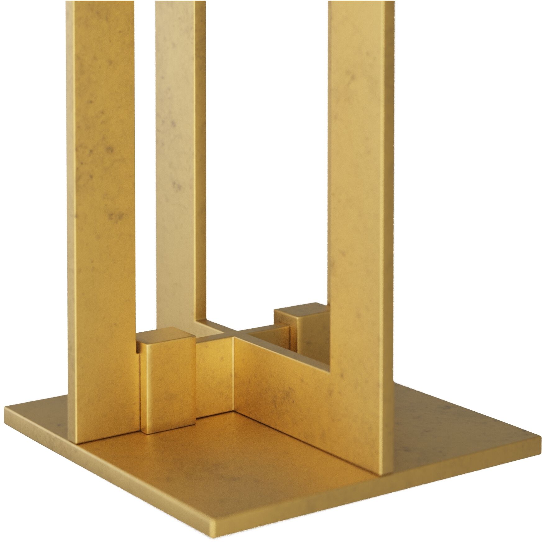 Hoyt 67 inch 150.00 watt Gold Leaf Floor Lamp Portable Light