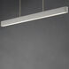 Delphi LED 61.25 inch Chaulk White Linear Pendant Ceiling Light