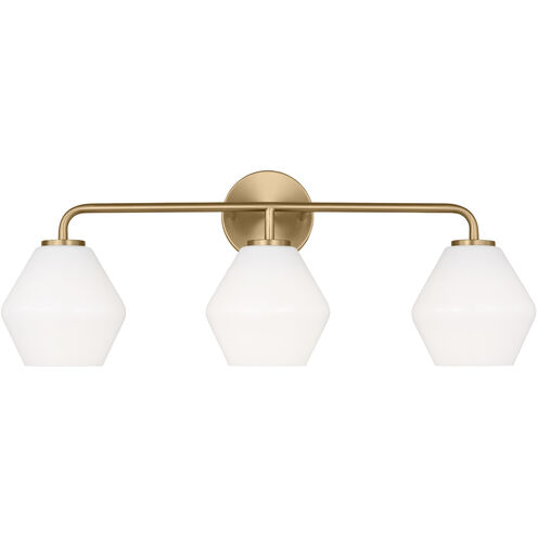 Jett 3 Light 26 inch Satin Brass Wall Bath Fixture Wall Light