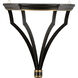 Chelsea House 17 inch Black/Gold Wall Bracket Wall Light, Large