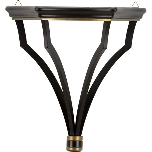 Chelsea House 17 inch Black/Gold Wall Bracket Wall Light, Large